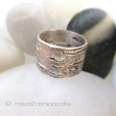 （画像用） マイケルミショー リング ピンクシルバー白樺