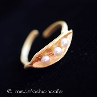 （画像用） マイケルミショー　リング さやえんどう豆　再販！