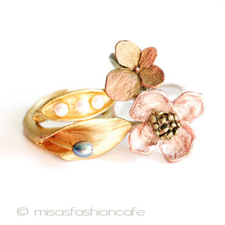 （画像用） マイケルミショーリング 真珠の花　再販