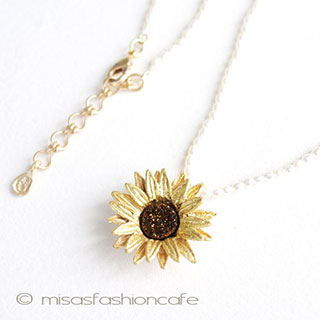 （画像用） マイケルミショー 再販！ 真珠・天然石　ひまわり