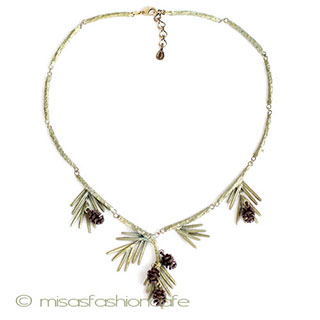 （画像用） マイケルミショー再販！ まつぼっくり　ネックレス