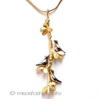 （画像用） マイケルミショー　再販！ 24Kgp鳥　ネックレス