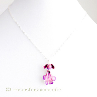 （画像用） マイケルミショー 真珠ランの花ネックレス