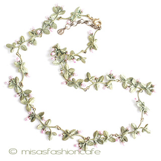 （画像用） ミショーネックレス 真珠　ハーブ