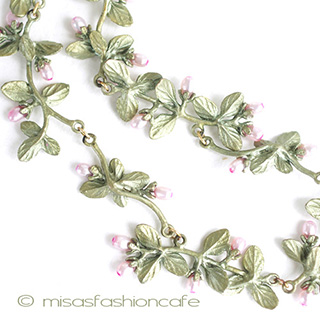 （画像用） ミショーネックレス 真珠　ハーブ