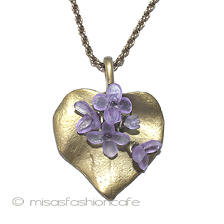 （画像用） マイケルミショー ライラック　ネックレス