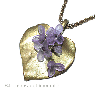 （画像用） マイケルミショー ライラック　ネックレス