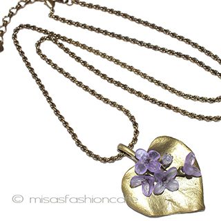 （画像用） マイケルミショー ライラック　ネックレス