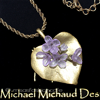 （画像用） マイケルミショー ライラック　ネックレス