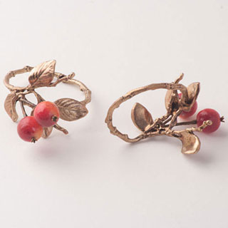 （画像用） フォーシーズン　ミショー ナプキンリング　林檎