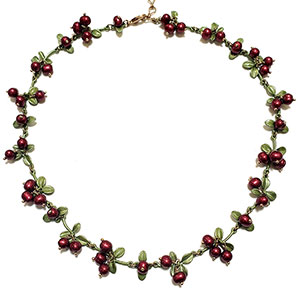 （画像用） 真珠のクランベリー パールの実ネックレス