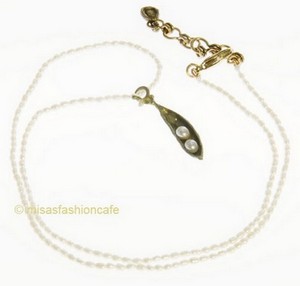 （画像用） マイケルミショー 再販 真珠・豆ネックレス