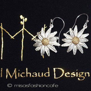 （画像用） ピアス　または　クリップ デイジーのお花　再販