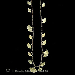 （画像用） マイケルミショー再販！ イチョウ　ネックレス