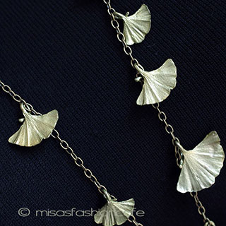 （画像用） マイケルミショー再販！ イチョウ　ネックレス