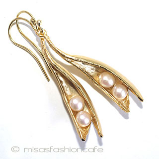 （画像用） 真珠　えんどう豆　再販！ ピアス　または　クリップ