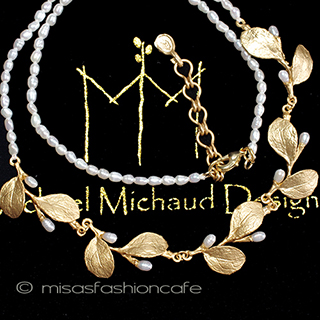 （画像用） マイケルミショー 24K真珠　ネックレス