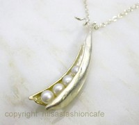 （画像用） マイケルミショー　再販！ 真珠・銀の豆ネックレス