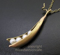 （画像用） Michaud ネックレス 真珠さやえんどう豆