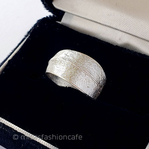 （画像用） マイケルミショー　指輪 ユーカリ銀葉　リング
