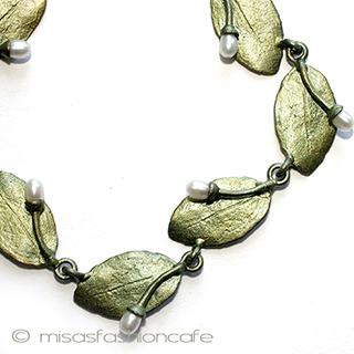 （画像用） マイケルミショー　真珠 植物　ブレスレット