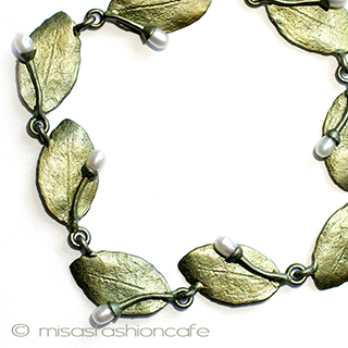 （画像用） マイケルミショー　真珠 植物　ブレスレット