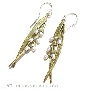 （画像用） マイケルミショー　真珠お米 ピアス　または　クリップ