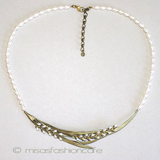 （画像用） マイケルミショーネックレス 　真珠のお米