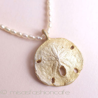 （画像用） マイケルミショー・ネックレス 24Kgp真珠　ウニ　再販！