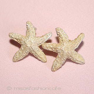 （画像用） マイケル・ミショー　ピアス 24Kgpゴールド　ヒトデ