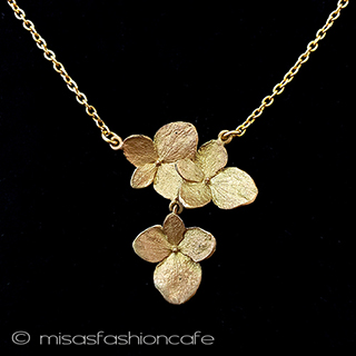 （画像用） マイケルミショー　 紫陽花　ネックレス