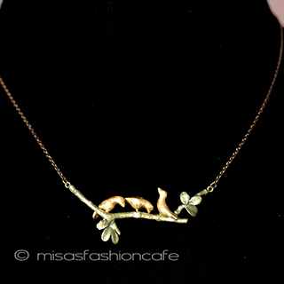 （画像用） マイケルミショー 鳥と小枝　ネックレス