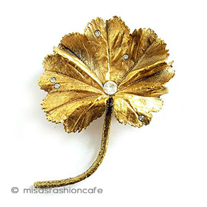 （画像用） ハゴロモ草の雫　ブローチ マイケルミショー美術館