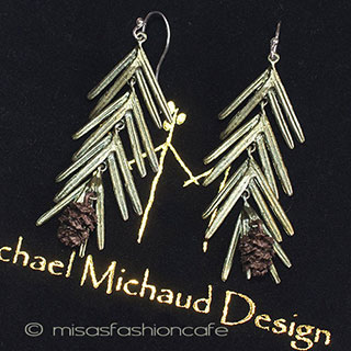 （画像用） マイケルミショー松ぼっくり 　クリップまたはピアス　