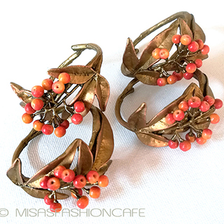 （画像用） マイケルミショー　ナナカマド ナプキンリング　４個セット