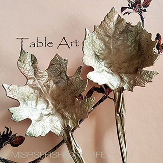 （画像用） マイケルミショー　葡萄の葉 カトラリー サラダサーバー