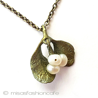 （画像用） マイケルミショー　真珠 ヤドリギ　ネックレス