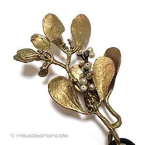 （画像用） マイケルミショー　再販 ヤドリギ真珠ネックレス