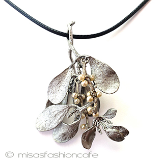 （画像用） マイケルミショー　再販 ヤドリギ真珠ネックレス