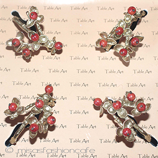 （画像用） ミショー　珊瑚の果実　再販 ナプキンリング　４個セット