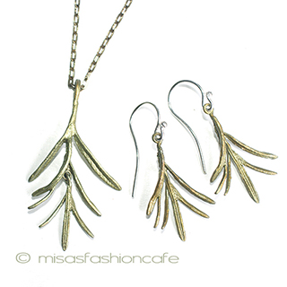 （画像用） マイケルミショー　ハーブ ローズマリーネックレス