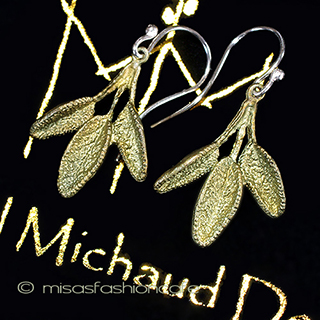 （画像用） ハーブ：セージ　再販！ ピアス　または　クリップ