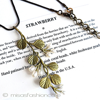 （画像用） マイケルミショー　真珠 苺　ネックレス