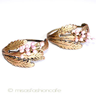 （画像用） フォーシーズン　ミショー ナプキンリング真珠ラベンダー