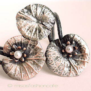 （画像用） マイケルミショー　再販！ ナプキンリング　真珠の睡蓮