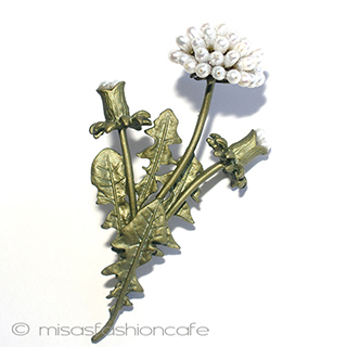 （画像用） タンポポ　ブローチ 真珠たんぽぽ　再販！