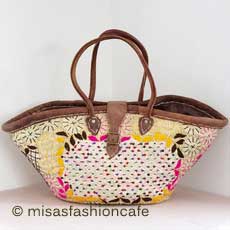 （画像用） モロッコ製かごバック特大！
