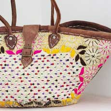 （画像用） モロッコ製かごバック特大！