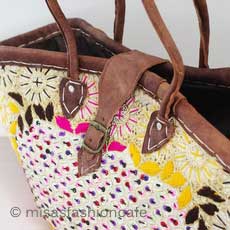 （画像用） モロッコ製かごバック特大！