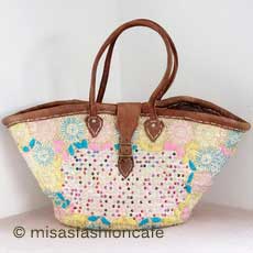 （画像用） モロッコ製 かごバック　大